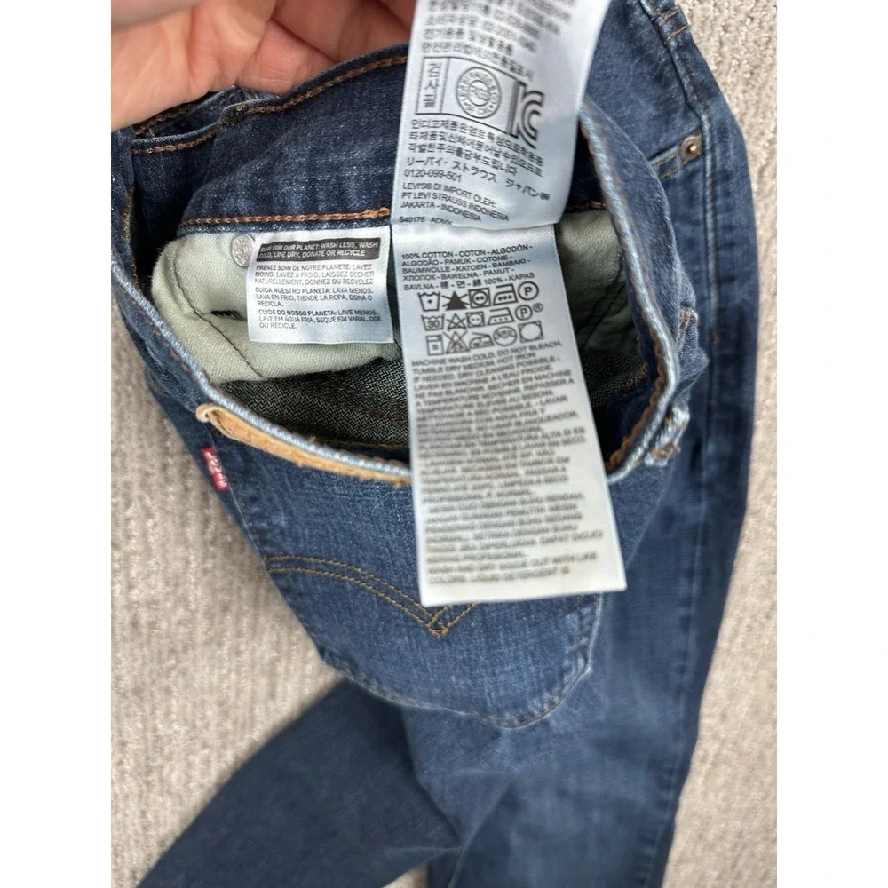 Levis 514 Straight Leg Jeans Men's 36x32 (fits 36x31.5) Medium Wash Blue Denim